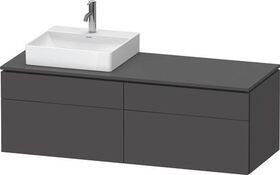 Duravit Waschtischunterbau L-CUBE 1420x482x550mm gra ma o ES