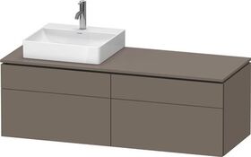 Duravit Waschtischunterbau L-CUBE 1420x482x550mm fla gr sdm o ES