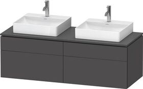 Duravit Waschtischunterbau L-CUBE 1420x482x550mm gra ma o ES