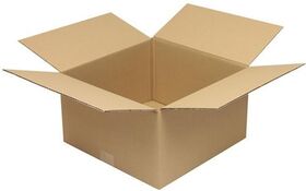 Faltkarton 1-wellig Höhenrillung Maße350x350x200mm Qualität1.20 C braun TRANSPAK - VPE: 50