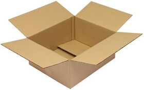 Faltkarton 2-wellig Maße 420x350x180mm Qualität 2.30BC braun TRANSPAK - VPE: 20