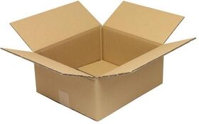 Faltkarton 2-wellig Maße 350x300x140mm Qualität 2.30BC braun TRANSPAK - VPE: 10