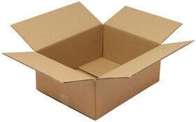 Faltkarton 2-wellig Maße 500x400x200mm Qualität 2.30BC braun TRANSPAK - VPE: 10