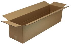 Faltkarton 2-wellig Maße 1200x300x300 mm Qualität 2.3BC braun TRANSPAK - VPE: 10
