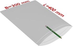 Druckverschlussbeutel Maße 300x400mm Stärke 90µ PE transparent TRANSPAK - VPE: 500