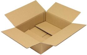 Faltkarton 2-wellig Maße 400x300x100mm Qualität 2.30BC braun TRANSPAK - VPE: 10