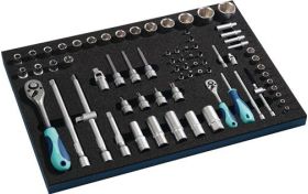 Werkzeugmodul 71-tlg.3/3-Modul Steckschlü.TECWERK
