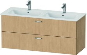 Duravit Waschtischunterbau XBASE 1275x475mm, 2 Schubkästen eiche natur