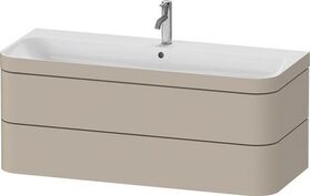 Duravit Waschtischset HAPPY D.2 PLUS 2 Schubk 1175x490mm o HL ta seidenmatt