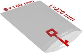 Druckverschlussbeutel m.Eurolochung Maße 160x220mm S.50µ PE transparent TRANSPAK - VPE: 1000