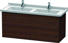 Duravit Waschtischunterbau L-CUBE 469x1220x558mm nussbaum gebürstet