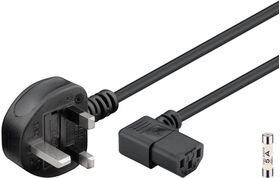 Kaltgerätekabel UK 90°, 2 m, schwarz, (3*1 mm²), 2m- VPE: 1