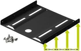 2,5 Zoll-Festplatten-Einbaurahmen auf 3,5 Zoll - 1-fach- VPE: 1