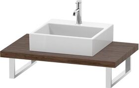 Duravit Konsole L-CUBE 45mm St. 1 Auss 550 nussbaum dunkel