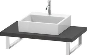 Duravit Konsole L-CUBE 45mm St. 1 Ausschnitt 550 graphit matt