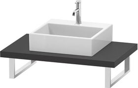 Duravit Konsole L-CUBE 45mm St. 1 Auss 550 graphit supermatt