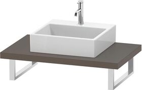 Duravit Konsole L-CUBE 45mm St. 1 Auss 550 fla grey seidenmatt