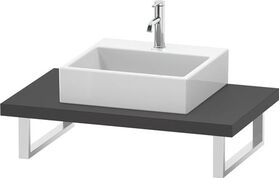 Duravit Konsole DURASTYLE 45mm St. 1 Ausschnitt 550 graphit matt
