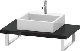 Duravit Konsole L-CUBE 45mm St. 1 Auss 550 schwarz hochglanz