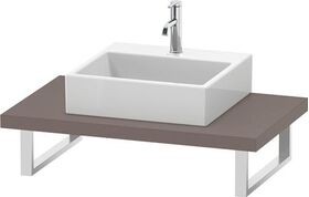 Duravit Konsole L-CUBE 45mm Stärke 1 Ausschnitt 550 basalt matt