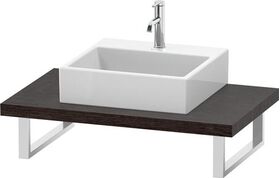 Duravit Konsole L-CUBE 45mm St. 1 Auss 550 Ei dunkel gebürstet