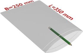Druckverschlussbeutel Maße 250x350mm Stärke 90µ PE transparent TRANSPAK - VPE: 1000