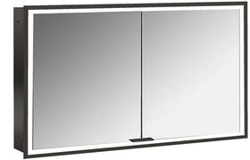 Emco LED-Lichtsp.schr. PRIME FACELIFT UP 1200x730mm 2-türig schwarz/spiegel EMCO