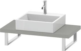 Duravit Konsole L-CUBE 45mm St. 1 Ausschnitt 480 betongrau matt