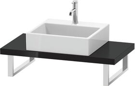 Duravit Konsole L-CUBE 45mm St. 1 Auss 480 schwarz hochglanz