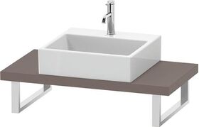 Duravit Konsole L-CUBE 45mm Stärke 1 Ausschnitt 480 basalt matt