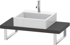 Duravit Konsole L-CUBE 45mm St. 1 Ausschnitt 480 graphit matt