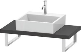 Duravit Konsole DURASTYLE 45mm St. 1 Ausschnitt 480 graphit matt