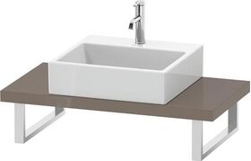 Duravit Konsole L-CUBE 45mm St. 1 Auss 480 fla grey hochglanz