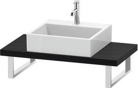 Duravit Konsole L-CUBE 45mm St. 1 Ausschnitt 480 eiche schwarz