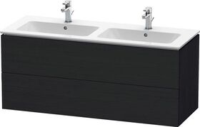 Duravit Waschtischunterbau L-CUBE 1290x481x555mm eiche schwarz