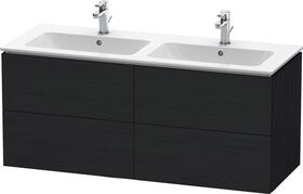 Duravit Waschtischunterbau L-CUBE 1290x481x550mm eiche schwarz