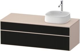 Duravit Waschtischunterbau Zencha 1300x442x550mm sw ls / ta s-matt o ES