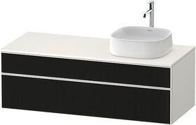 Duravit Waschtischunterbau Zencha 1300x442x550mm sw ls / we s-matt o ES