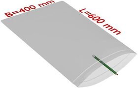 Druckverschlussbeutel Maße 400x600mm Stärke 50µ PE transparent TRANSPAK - VPE: 500