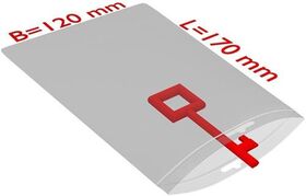 Druckverschlussbeutel m.Eurolochung Maße 120x170mm S.50µ PE transparent TRANSPAK - VPE: 2000