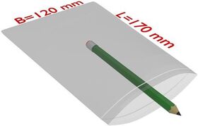 Druckverschlussbeutel Maße 120x170mm Stärke 90µ PE transparent TRANSPAK - VPE: 1000