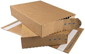 Packbox Maße 240x165x46mm C5 Qualtität 1.20E braun 2xSK-Verschluss TRANSPAK - VPE: 25