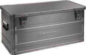 Aluminiumbox L780xB380xH380mm 90l m.Klappverschluss u.Zylinderschl.TECWERK