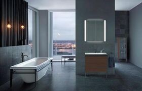 Duravit Freistehwanne XVIU 1600x800 Metallgestell schwarz matt weiß