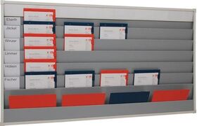 Planungstafel H900xB1580xT78mm 6 Schienen
