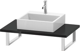 Duravit Konsole L-CUBE 30 St. 1 Auss 550 schwarz hochglanz