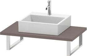 Duravit Konsole L-CUBE 30mm Stärke 1 Ausschnitt 550 basalt matt