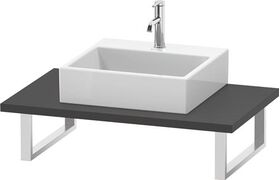Duravit Konsole L-CUBE 30 Stärke 1 Ausschnitt 550 graphit matt