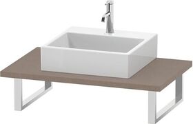 Duravit Konsole L-CUBE 30mm Stärke, 1 Ausschnitt, 550 leinen