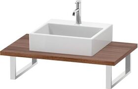 Duravit Konsole L-CUBE 30 St. 1 Ausschnitt 550 nussbaum natur